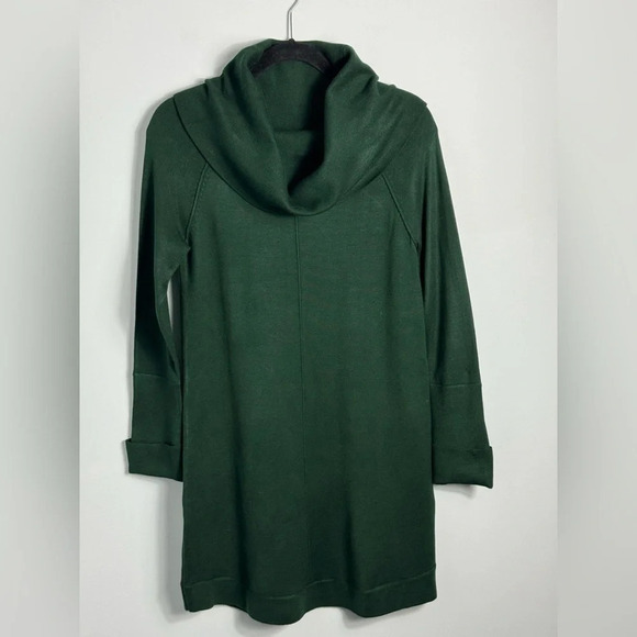 Vince Camuto Hunter green cowl neck Sweater Dress Size Small - Picture 3 of 12